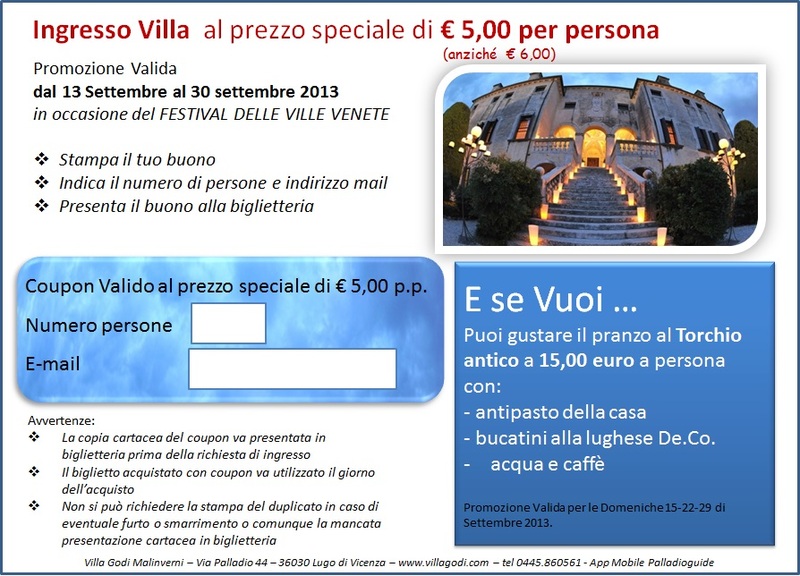 Offerta  FESTIVAL VILLE VENETE - Lugo di Vicenza